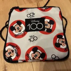 Disney 100 ミッキーマウス ポーチ　サコッシュ