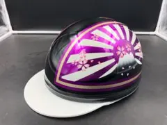 コルク半 カスタム 富士日章 三つボタン ブラックピンクラメ 桜 高級