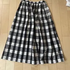 チェック柄ロングスカート Lサイズのサムネイル