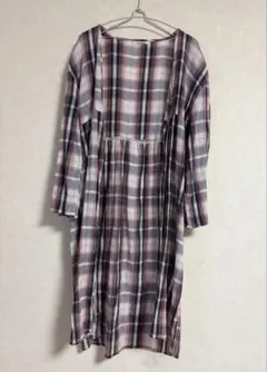 Heart marketシャツワンピース 長袖 チェック柄のサムネイル