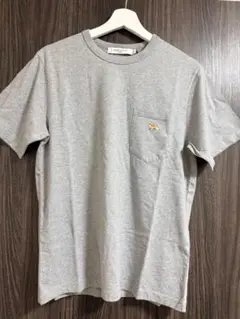 【新品未使用】MAISON KITSUNE ロゴTシャツ ライトグレー