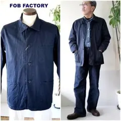 FOB FACTORY カバーオール ネイビー Mサイズ - メルカリ