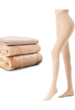 タイツ 裏起毛 肌色 レディース 冬 着圧 ストッキング風 暖かい 裏起毛 防寒