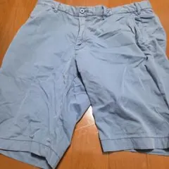 ユニクロ　ショートパンツ　 ライトブルー　綿100%　サイズ L