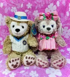 ♡ダッフィー＆シェリーメイ♡SSサイズのぬいぐるみ♡スプリングヴォヤッジ♡