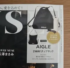 オトナミューズ11月号付録 AIGLE　2wayナップサック