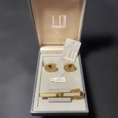 ✨高級✨ダンヒル ホワイトシェル ネクタイピン カフスわ セット 925 ダンヒル タイピン・カフスセット ネクタイピン アクセサリー
