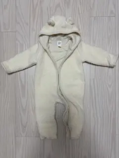 【即日発送】Baby GAP フード付きロンパース/アイボリー/ベビー服