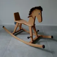 子供用 木馬 天然木 ハンドメイド 手作り 木製玩具 ロッキングホース