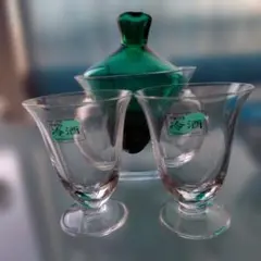 -Hoya-新品.未使用 Hoya Crystal 冷酒グラス 2個セット