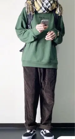 KANGOL カンゴール　パーカー　XL 中古　グリーン　(緑)