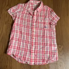 Rodeo Crowns チェック柄 半袖シャツ ピンクのサムネイル