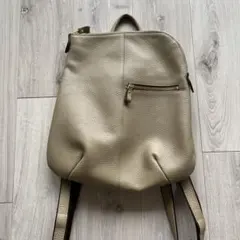 本革 ベージュレザーリュック・