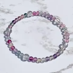 フローライトビーズブレスレット
