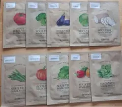 新品 正規品 SKINFOOD マスクシート (10種)10枚