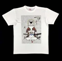 新品 ビッグ プリント 刺青 日本刀 切腹 和柄 浮世絵 猫 ビッグTシャツ