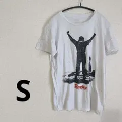 お得★ Tシャツ 半袖 トップス 【S】 ロッキー シルエットプリント