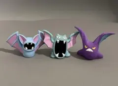 ポケモン フィギュア ソフビ ズバット ゴルバット クロバット 3体セット