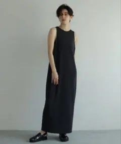 3サイズ展開 / 2WAY】【近藤千尋さん着用】ストレッチマキシワンピース 