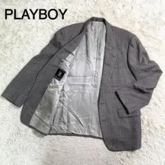 PLAYBOY グレーカラー 千鳥格子 ツイード調 ジャケット