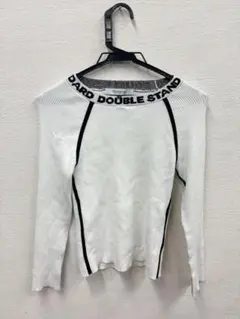 DOUBLE STAND ホワイト長袖ニット Mのサムネイル