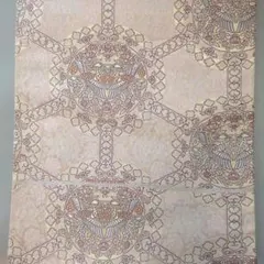 正絹 帯 リメイク用　ピンク系 30cm×260cm