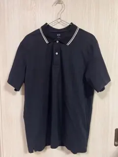ユニクロ　メンズ　ポロシャツ/襟付きカットソー XL ネイビー