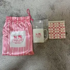 COACH ノベルティ マグカップ ミラー 巾着セット