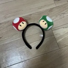 マリオ キノコ カチューシャ 赤緑