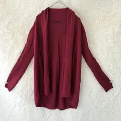 【ZARA】ザラ ニットカーディガン ボルドー 羽織り Sサイズ
