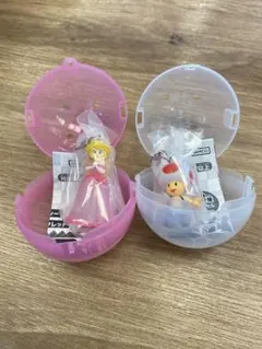 スーパーマリオ めじるしアクセサリー２　ピーチ キノピオ