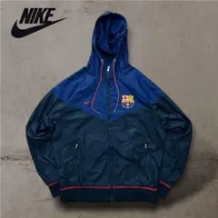 【美品】ナイキFCバルセロナフーディウィンドブレーカーウーブンジャケットサッカー