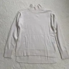 グリーンレーベルリラクシン カシミヤ混 ハイネックニット アイボリー