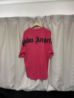 Palm Angels ピンク オーバーサイズ Tシャツ
