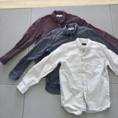 アーバンリサーチ 起毛 ネルシャツ ボタンダウン M 日本製　3枚セット