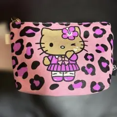 ‼️新品‼️Hello Kitty ピンクヒョウ柄ポーチ