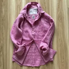 Frank&Eileen BARRY リネンスキッパーシャツ ピンクのサムネイル
