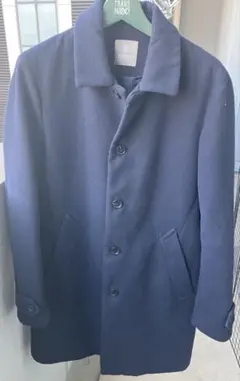 月末特価　nano universe ネイビー ステンカラーコート