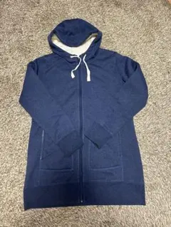 ネイビー フルジップパーカー XL