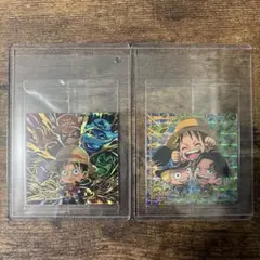 ワンピース　ウエハースカード　ルフィ　エース　サボ　4弾