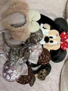 ミニーの耳カチューシャセット