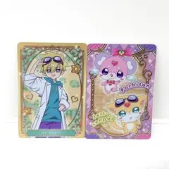 【匿名配送】プリキュア　キラキラカードグミ　ジェット先輩　ポチタン　2枚セット