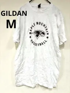 GILDAN プリントTシャツ　トップス 【M】白Tシャツ　海外古着　一点物