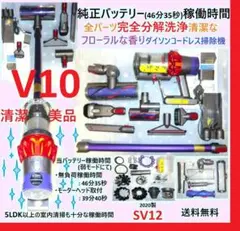 V10・完全分解洗浄清掃の清潔なフローラルな香りダイソンコードレス