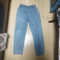 Wego　デニムイージーパンツLのサムネイル