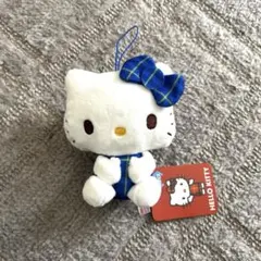 Sanrio サンリオ　ハローキティ　チェック×チェックおすわりマスコット