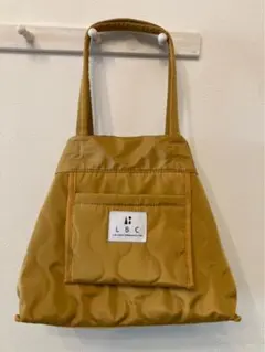LBC ヒョウタンキルティングトートバッグ マスタード