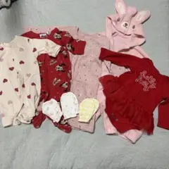 50-60cm ロンパース カバーオール　新生児 まとめ売り 8点