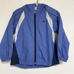 Nike フード付きジャケット 青　ブルー　ウインドブレーカー　2way