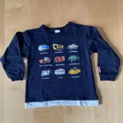 トミカデザイン長袖カットソー 110cm ネイビー
